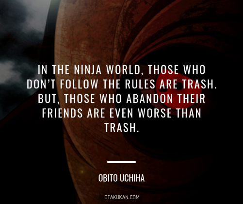 Best Obito Uchiha Quotes From Naruto Shippuden  OtaKuKan