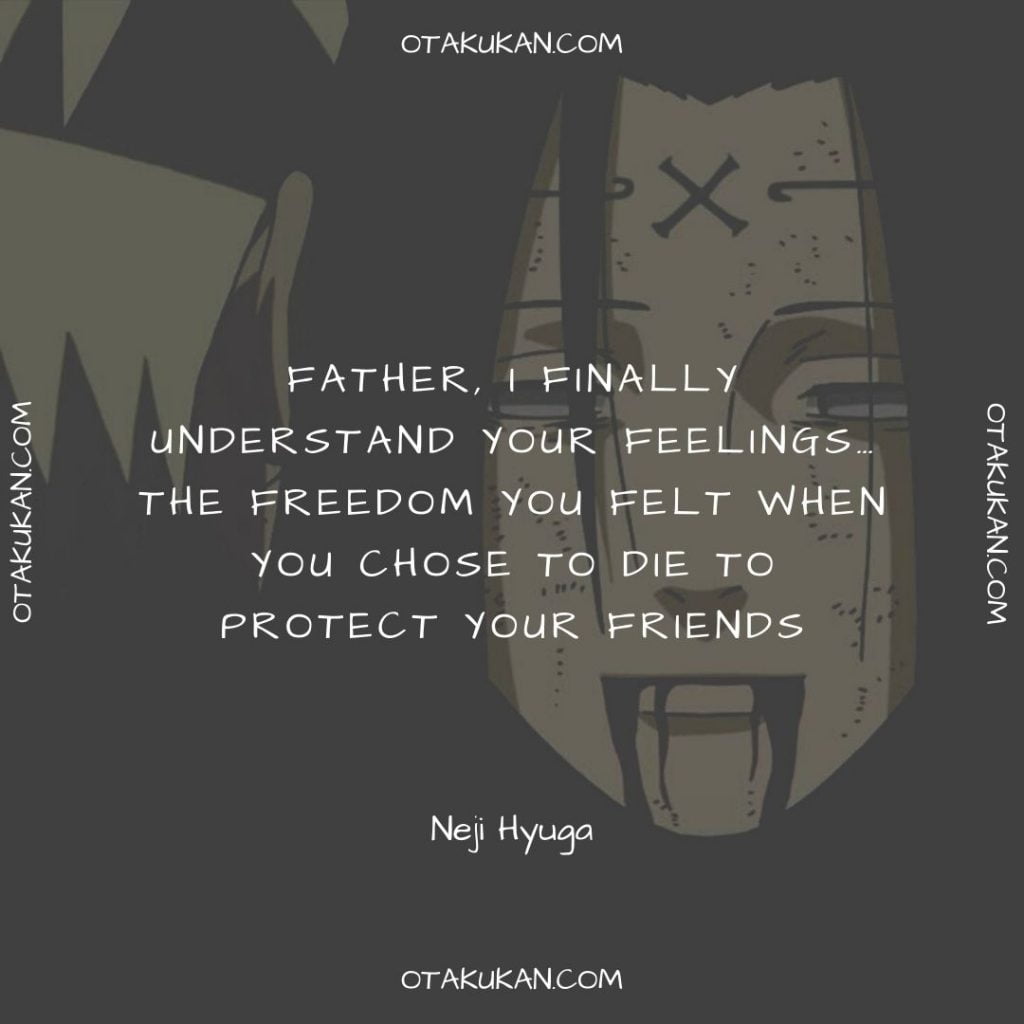 Father, I finally understand your feelings… The freedom you felt when you chose to die to protect your friends