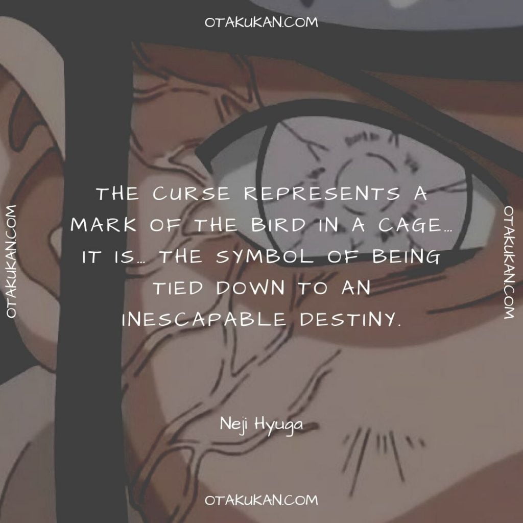 The curse represents a mark of the bird in a cage… It is… the symbol of being tied down to an inescapable destiny.