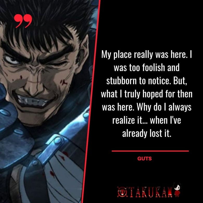 The Best Guts Quotes From Berserk | OtaKuKan