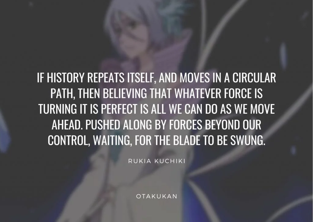 If history repeats itself, and moves in a circular path, then believing that whatever force is turning it is perfect is all we can do as we move ahead