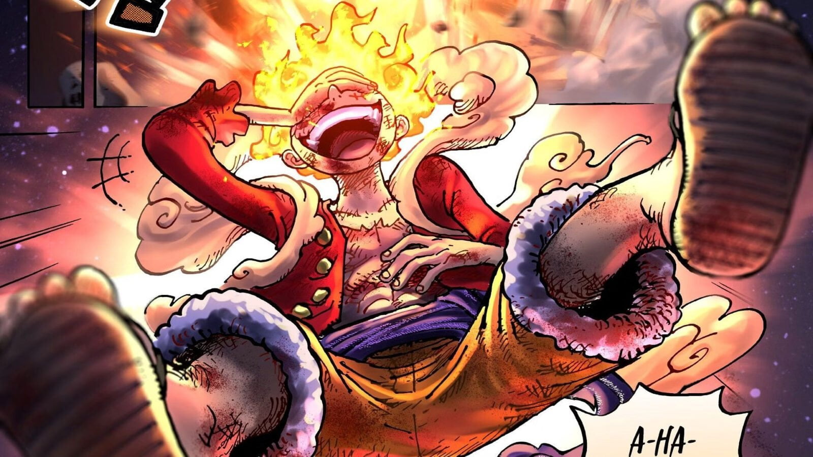 One Piece New artwork shows Luffy in his Gear 5 form