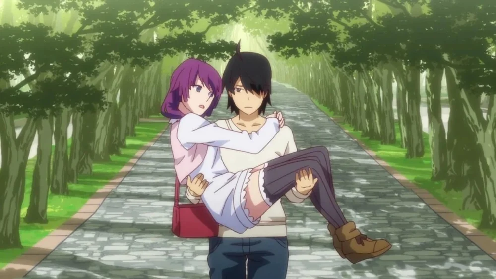 Araragi Is Gifted by a Tsundere Girlfriend by Hitagi (Monogatari)