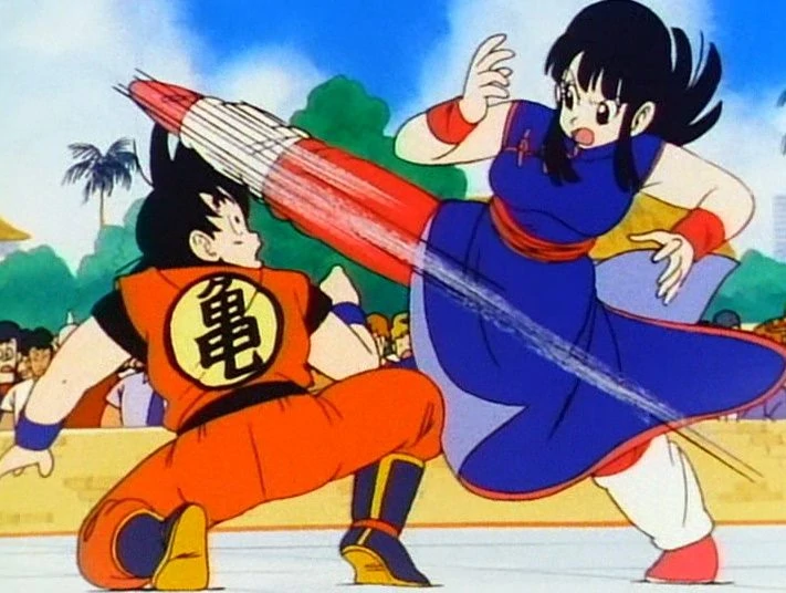 During a Sparring Match, Goku and Chi-Chi Have a Dialogue About Love and the Future