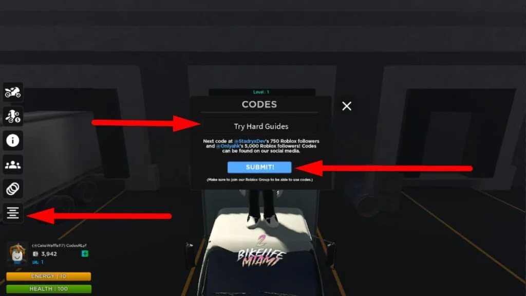 Roblox: Bikelife Miami 2 Codes